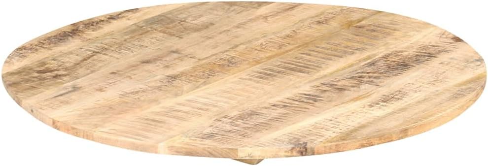 vidaXL Mangoholz Massiv Tischplatte Massivholzplatte Holzplatte Ersatztischplatte Holz Platte für Es