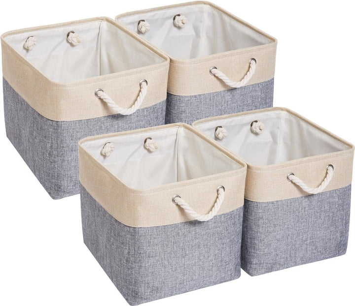 Mangata Aufbewahrungsbox Stoff,33 x 38 x 33 cm Grosser Aufbewahrungskorb, Korb Aufbewahrung für Schr