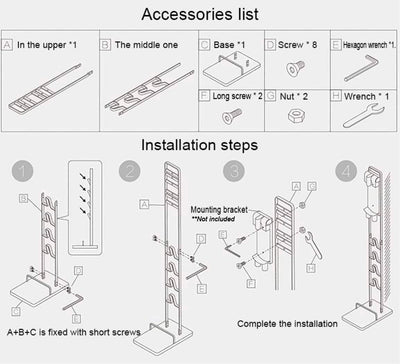 MORANGO Ständer für Dyson Akkusauger - Organizer für Dyson V6,V7,V8,V10,V11,DC58,DC62,DC74 Standfuss