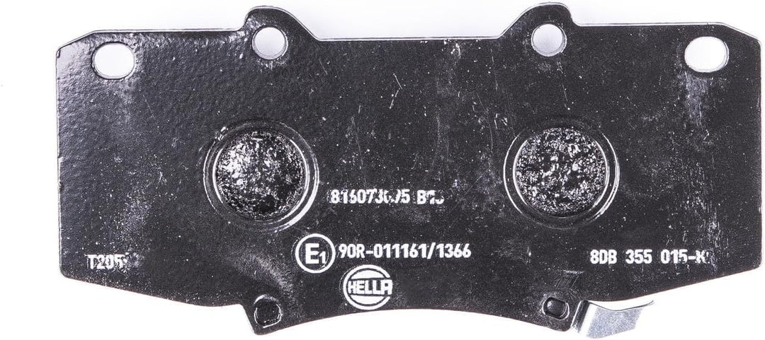 HELLA PAGID 8DB 355 015-821 Bremsbelagsatz - T2059 - Dicke/Stärke: 16.8mm - Bremssystem: Advics - mi