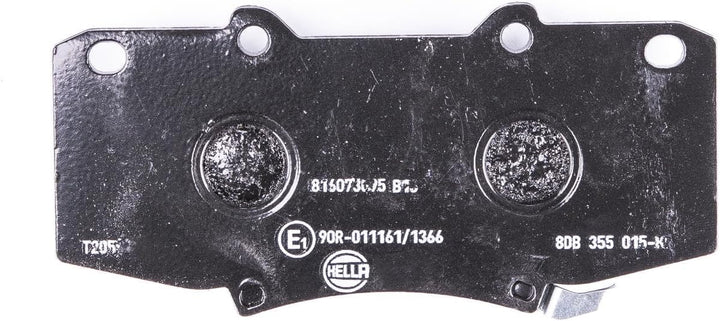 HELLA PAGID 8DB 355 015-821 Bremsbelagsatz - T2059 - Dicke/Stärke: 16.8mm - Bremssystem: Advics - mi