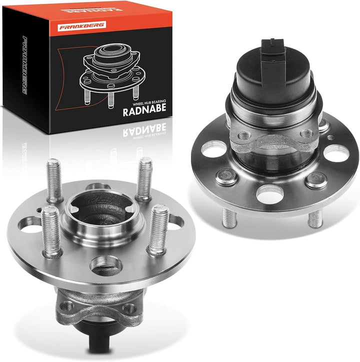Frankberg 2x Radnabe Radlagersatz Hinterachse Kompatibel mit Rio II JB 1.4L-1.6L 2005-2011 i10 PA 1.