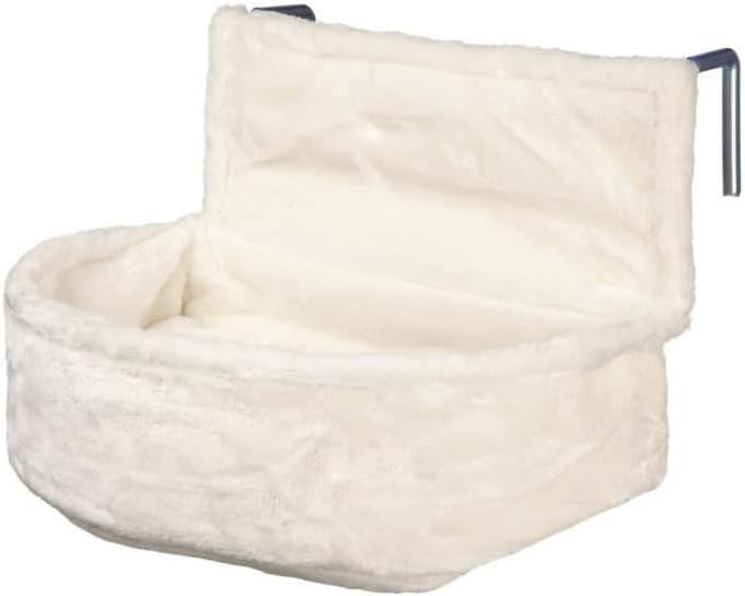 Trixie 43140 Kuschelsack für Heizkörper, Plüsch, 45 × 13 × 33 cm, weiss 45 x 13 x 33 cm Weiss, 45 x