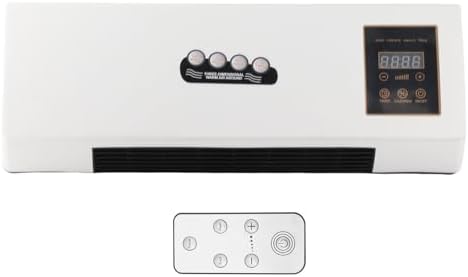 Dioche Wandmontierter Air Cooler - Kleiner Tragbarer Wand-Luftkühler mit Kühlen/Heizen, Timer und Fe