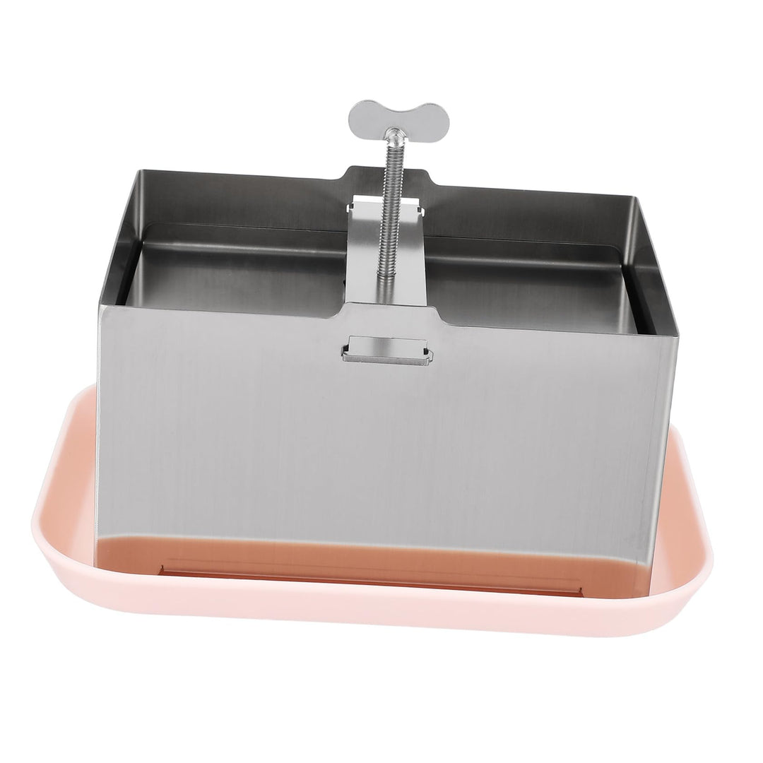 Angoily Edelstahl Tofu Pressform Gross Wiederverwendbare Tofu Presse mit Glatter Oberfläche Praktisc