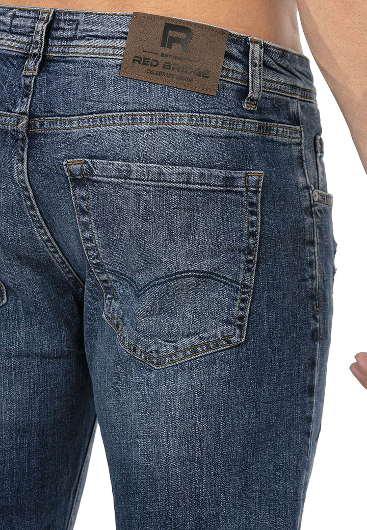 Redbridge Jeans für Herren Hose Denim Pants Used Look Destroyed 30W / 32L Dunkelblau, 30W / 32L Dunk