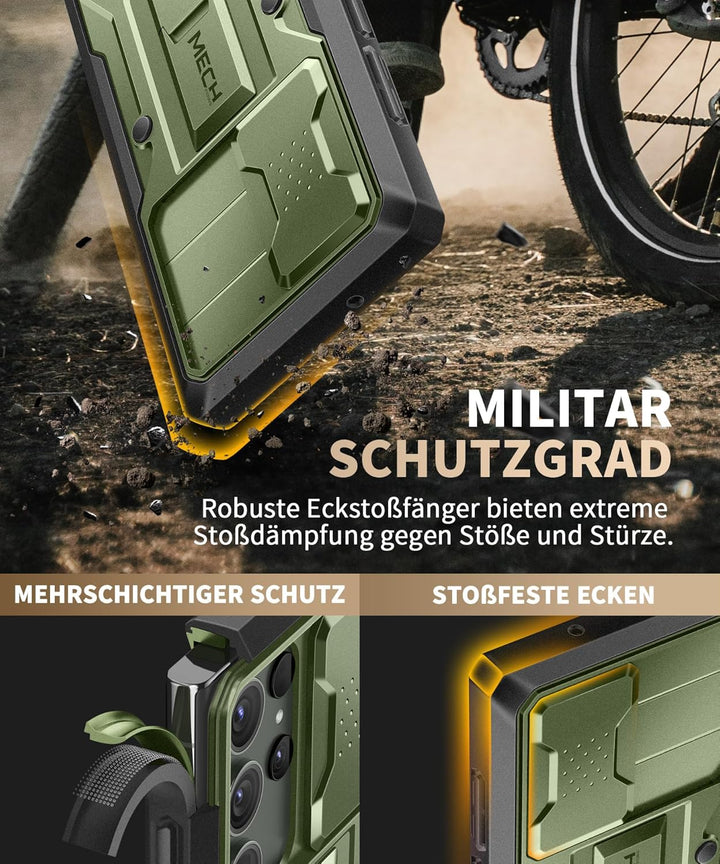 Tongate für Samsung Galaxy S23 Ultra Hülle, [Schiebekamera-Abdeckung &amp; Bildschirmschutz] [2 vordere