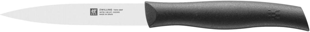 ZWILLING Twin Grip Messerset 3-teilig, Rostfreier Edelstahl, Kunststoffgriff, Schwarz