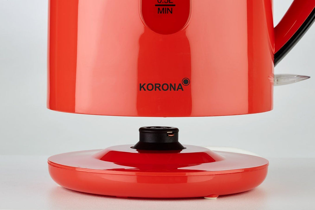 Korona 20132 Wasserkocher | 1,7 Liter Fassungsvermögen | Retro-Stil | Attraktives Rot | Leistungssta