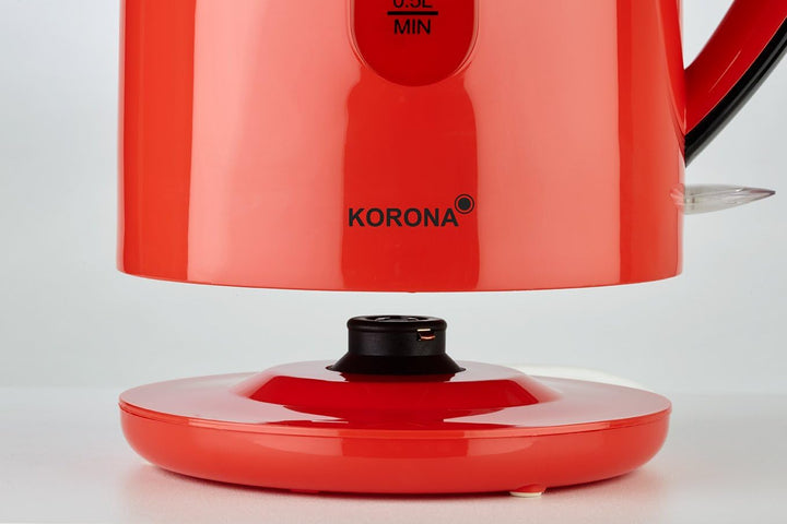Korona 20132 Wasserkocher | 1,7 Liter Fassungsvermögen | Retro-Stil | Attraktives Rot | Leistungssta