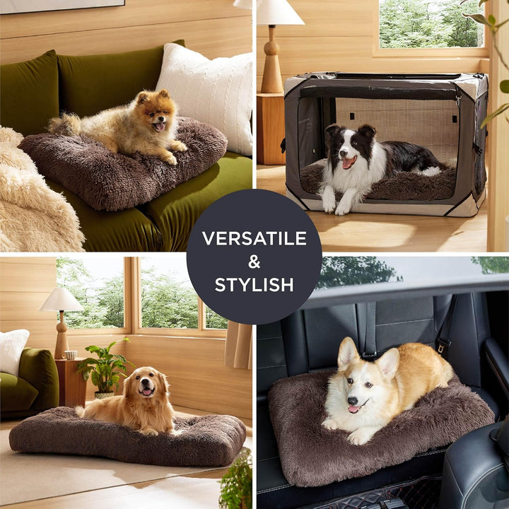 BEDSURE Flauschiges Hundebett Grosse Hunde - 89x58x8 cm Hundebett waschbar für grosse Hunde, rutschf