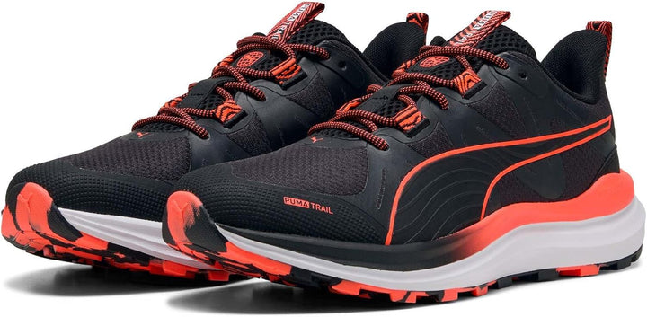 Puma Unisex Reflect Lite TrailRoad Running Shoe 44.5 EU Puma Black Glowing Red, 44.5 EU Puma Black G