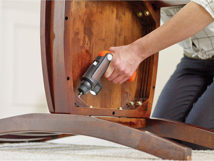 Black+Decker Pivot Akku-Schrauber BDCSFL20C (3,6 V, 1,5 Ah Li-Ion, 3-Positionen-Handgriff, für einge