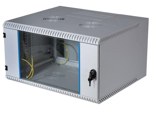 EFB-Elektronik 19" Wandgehäuse 6HE schwenkend 2-teilig RAL7035 Tiefe 500 mm - 19" - 30 kg