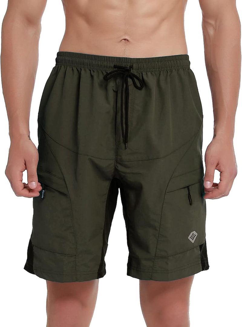 Santic Radlerhose für Herren, Radlerhose, MTB, Rennrad, mit gepolstertem Höschen, für Herren – Boden