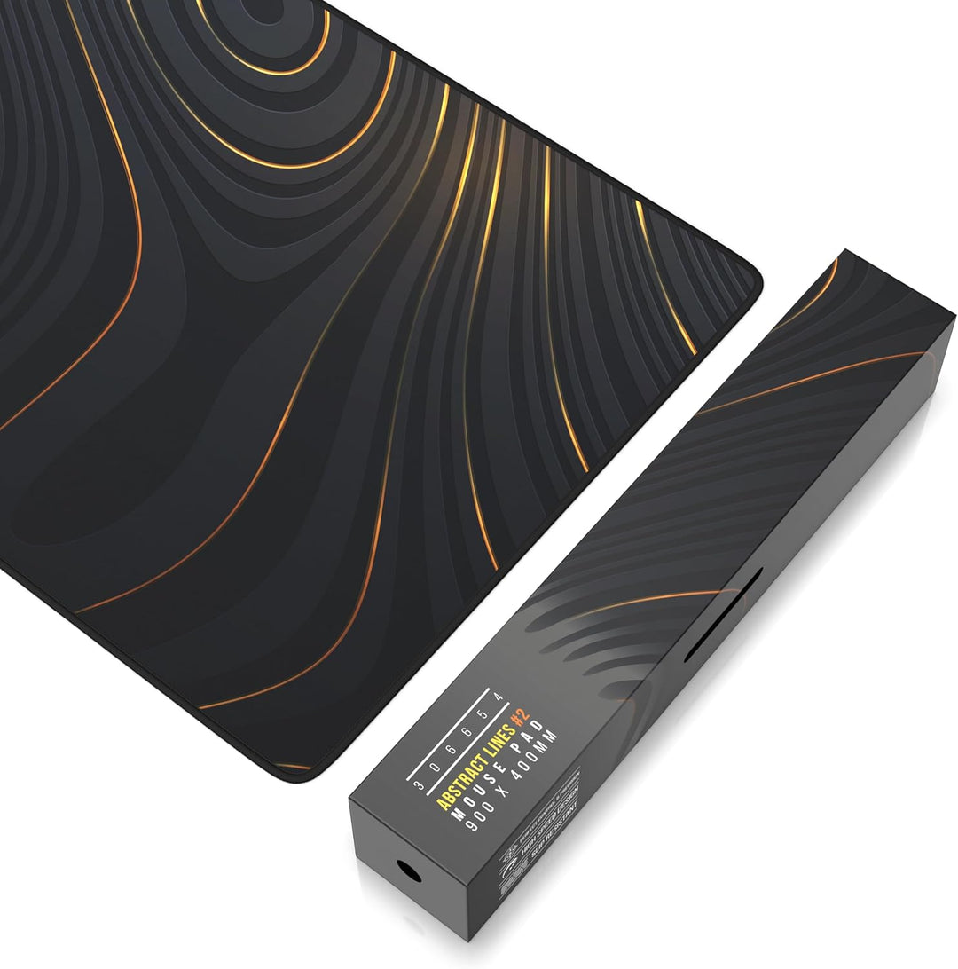 TITANWOLF - XXL Speed Gaming Mauspad 900 x 400mm - XXL Mousepad - Tischunterlage Large Size - verbes