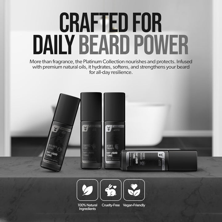 The Beard Struggle Day Liquid Tonic Bartöl für Männer – Platinum Collection (Vanir's Wisdom) – Bartp