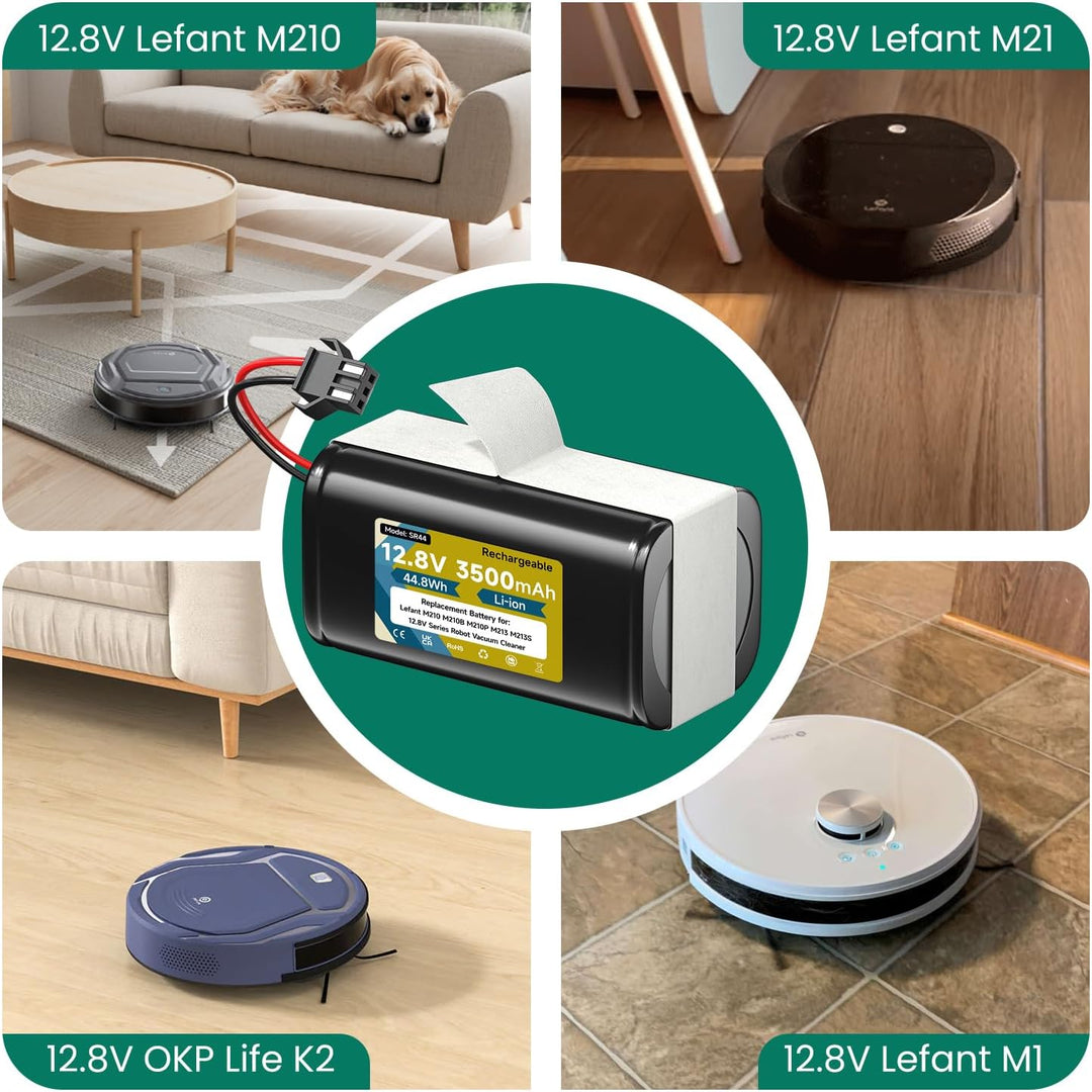 12,8V 3500mAh Ersatzakku für Lefant M210 / M210B / M210P / M213 / M213S, Akku für OKP K2 (Not for 14