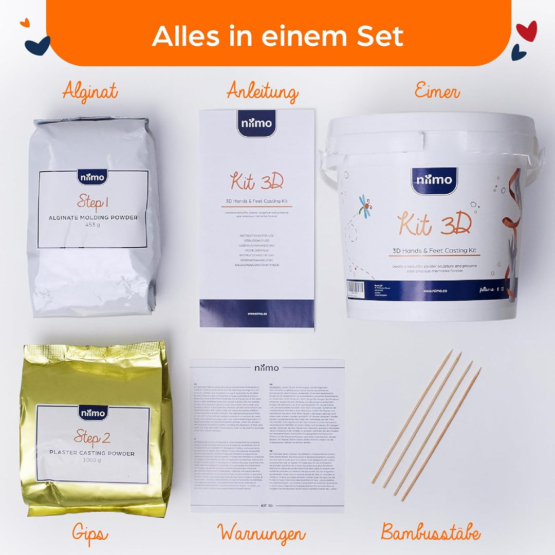 Handabdruck Set für Paare 3D Handabdruck Set für 2 Erwachsenen Hände Jahrestag Geschenk für Sie und