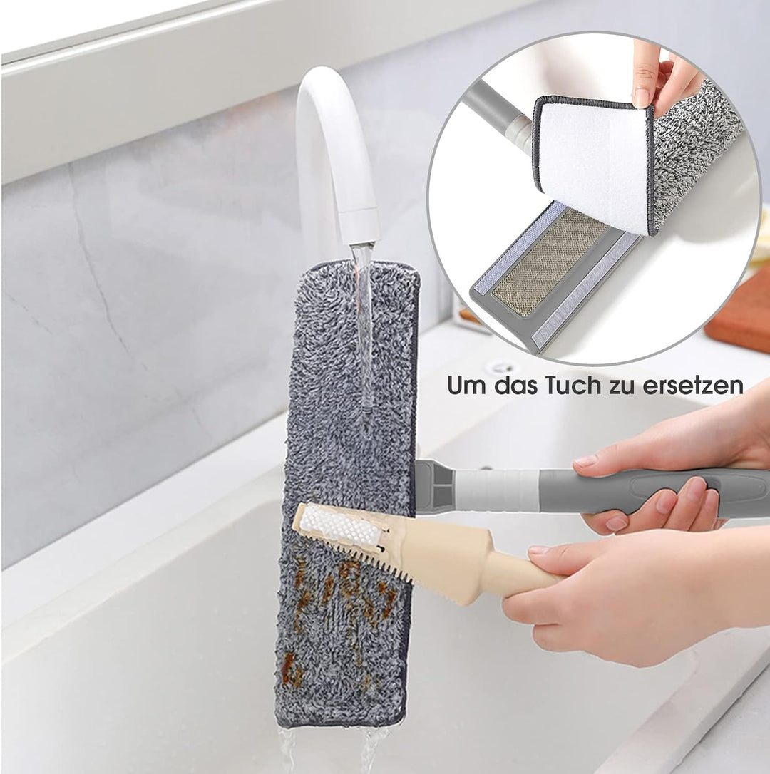 Fensterwischer mit Teleskopstiel - 2 in 1 Teleskopstange fensterreinigung, Reinigungsgerät von 29 bi