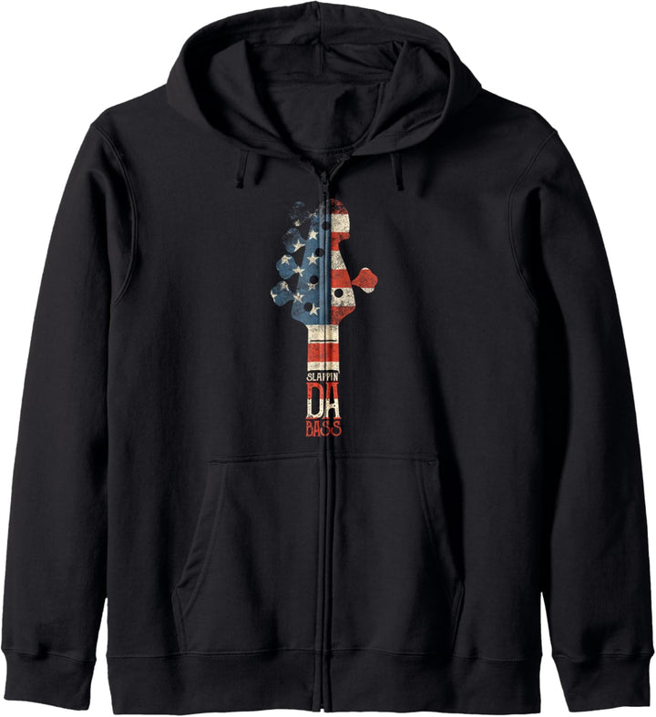 Slappin Da Bass Guitar Player T-Shirt für Musiker Kapuzenjacke