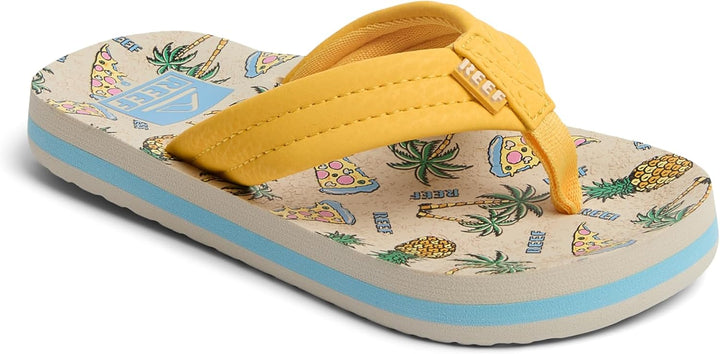 Reef AHI Grey Skulls R2345GSL Jungen Sandalen 1 Big Kid Hawaiian Pizza, 1 Big Kid Hawaiian Pizza