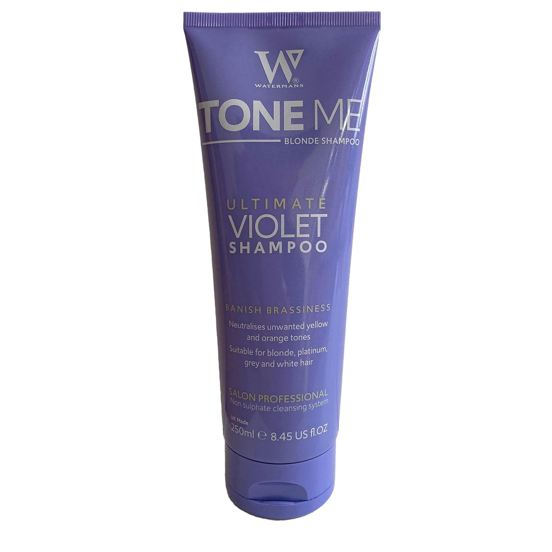 Purple Shampoo & Purple Conditioner Set mit kostenloser Make-up-Tasche, Watermans Life is Better in