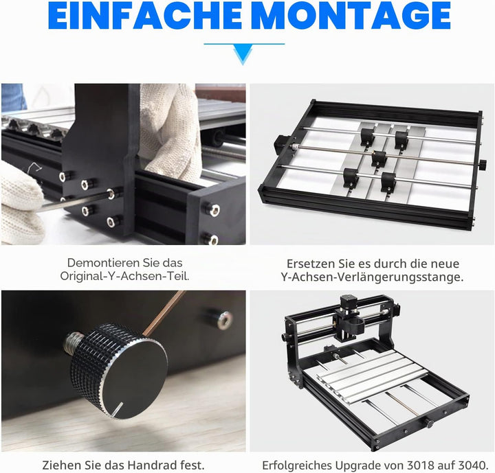 Daedalus 3018 CNC Upgrade Kit, für X-Achsen Upgrade & Y-Achsen-Verlängerungs 3018 Upgrade