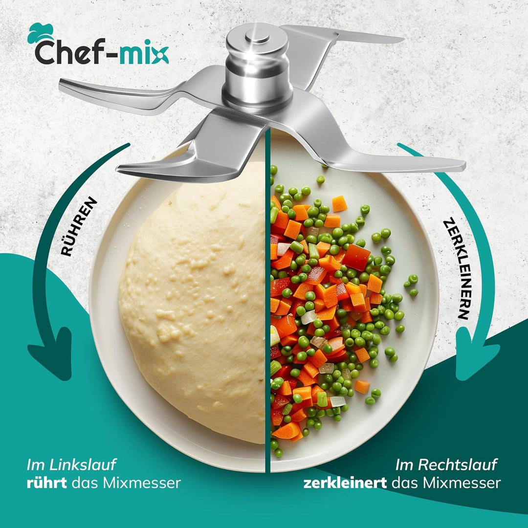 TM6 Ersatzmesser Mixmesser aus Edelstahl mit Dichtring Ersatz für Vоrwerk Thermоmix Messer TM6 TM7 -