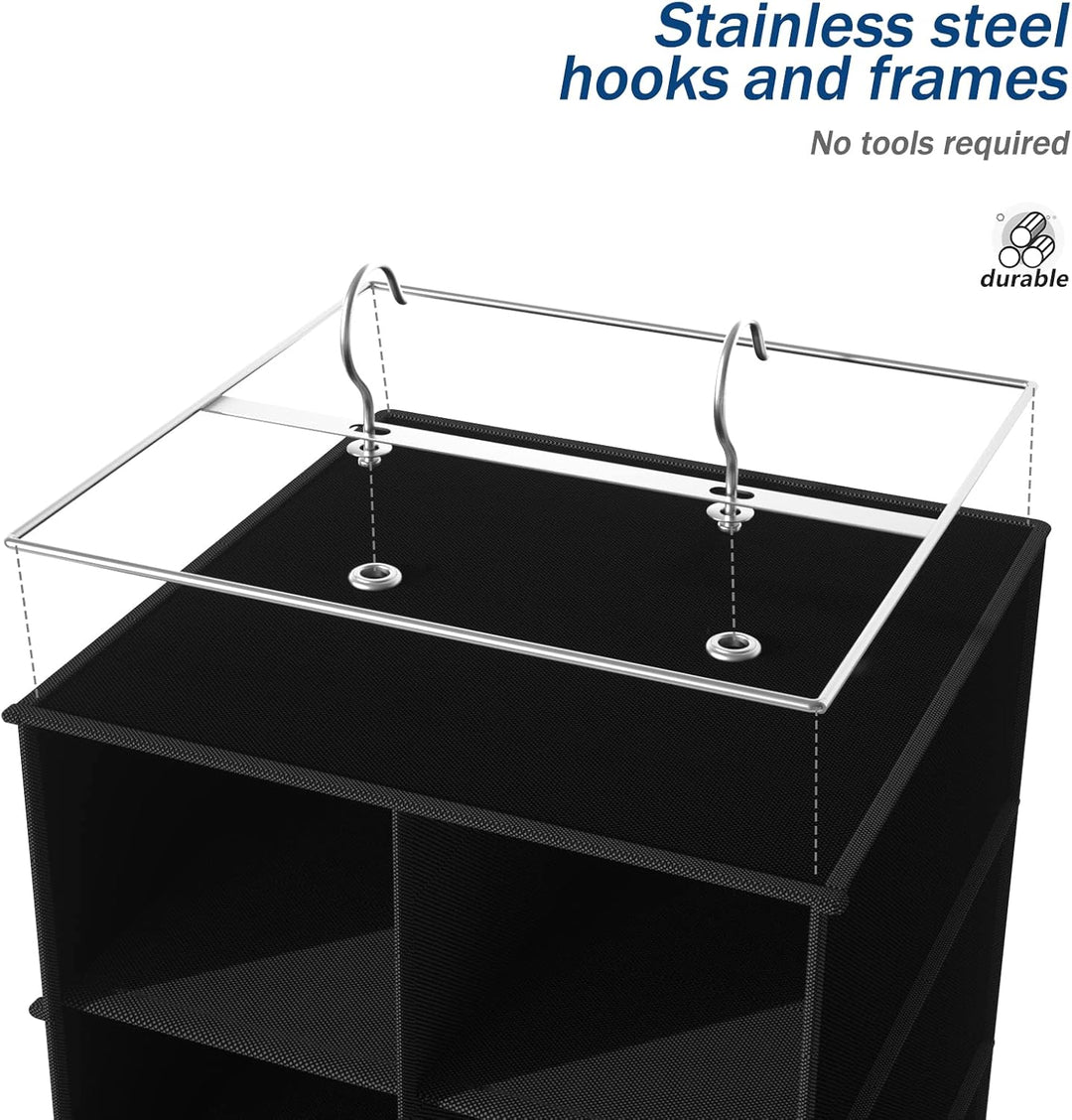 Libeder Hängender Schuh-Organizer für Schrank, hängende Schrank-Organizer, 20 Abschnitte, platzspare