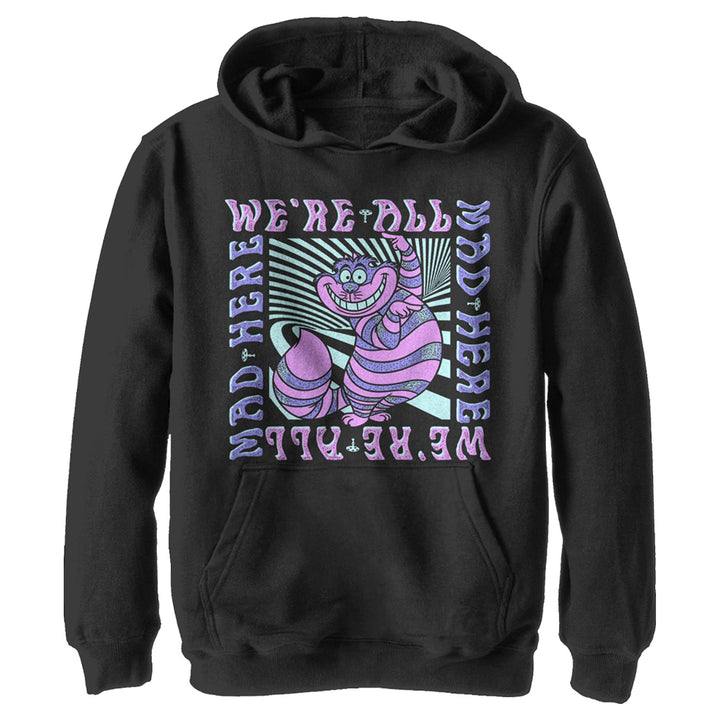 Disney Boys' Mad Here Trip Hoodie S Schwarz, S Schwarz
