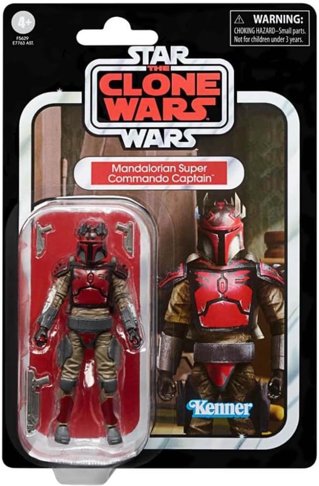Star Wars Hasbro The Vintage Collection Mandalorian Super Commando Captain, 9,5 cm grosse Figur The