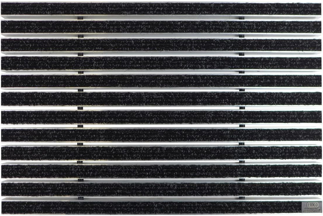 EMCO Eingangsmatte DIPLOMAT Rips anthrazit 12mm Fussmatte Schmutzfangmatte Fussabtreter Antirutschma