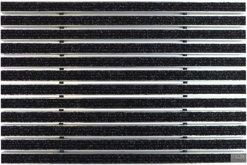 EMCO Eingangsmatte DIPLOMAT Rips anthrazit 12mm Fussmatte Schmutzfangmatte Fussabtreter Antirutschma
