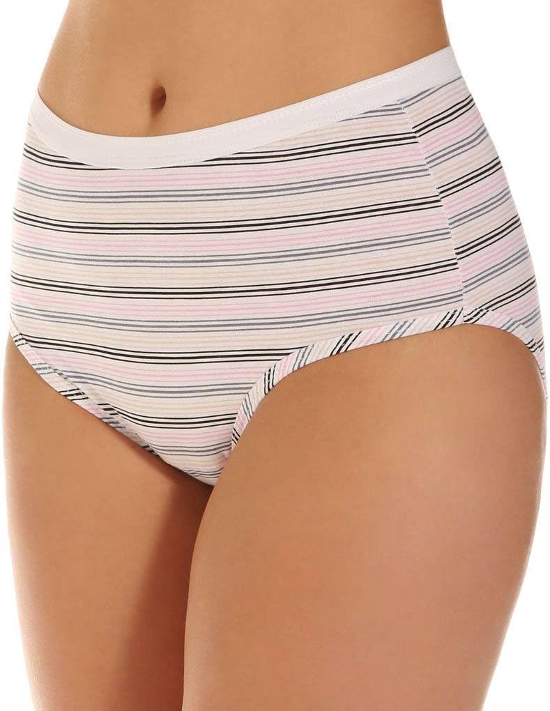 Fruit of the Loom Damen Slip, Baumwolle, 3 Stück L Sortiert, L Sortiert