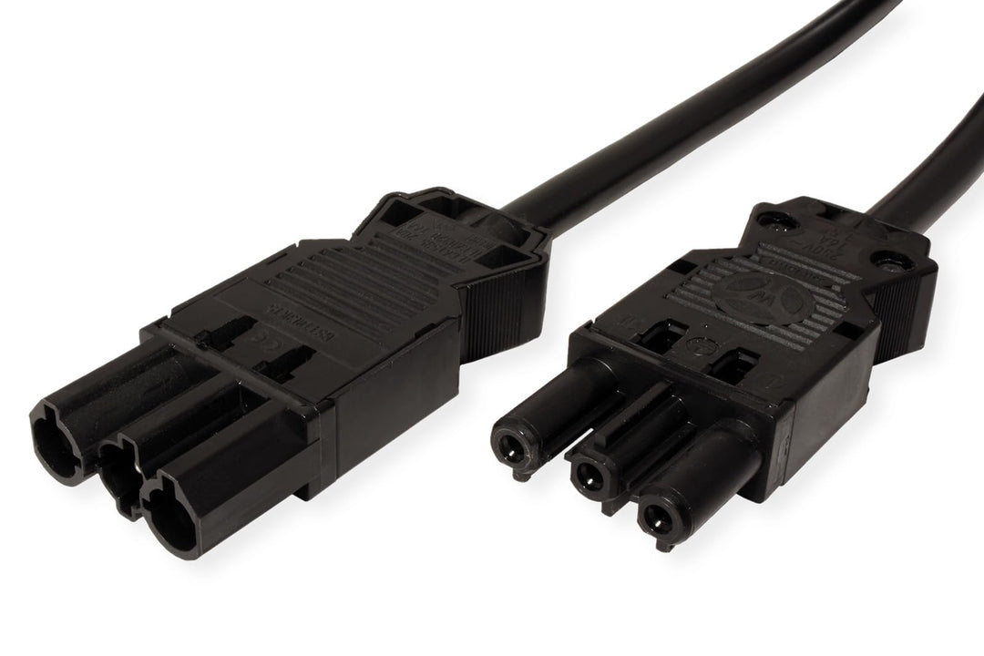 BACHMANN Geräteverlängerung GST18-3 Stecker/Kupplung, schwarz, 4 m