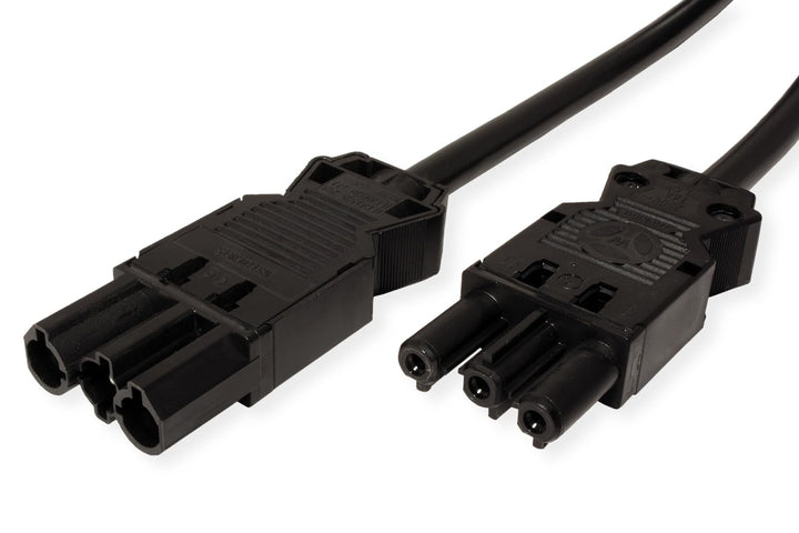BACHMANN Geräteverlängerung GST18-3 Stecker/Kupplung, schwarz, 4 m