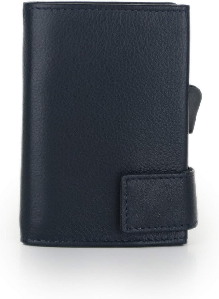 SecWal Kartenetui mit Münzfach Reissverschluss (Blau), Blau