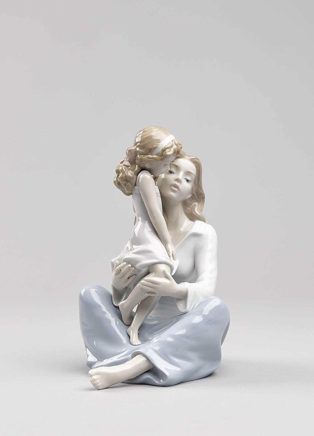 LLADRÓ Figur Mamas Kleines Mädchen. Mutter. Porzellan.