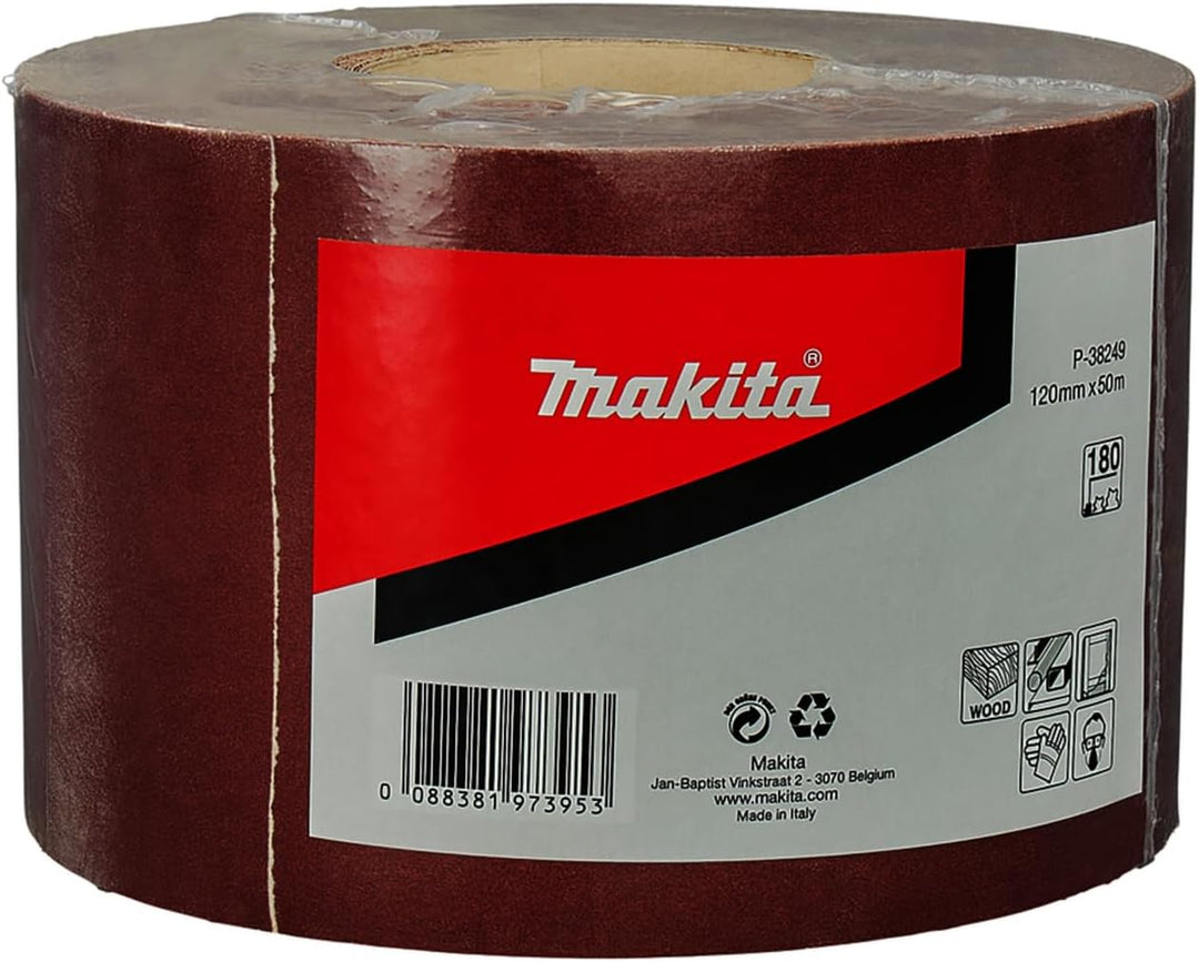 Makita Schleifpapier Rolle, 120 mm x 50 m, K180, P-38249