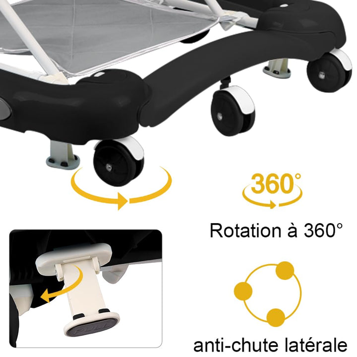 Lauflernhilfe für Babys, mit Spielset und Bodenmatte, robust, faltbar, mit 5 verstellbaren Positione