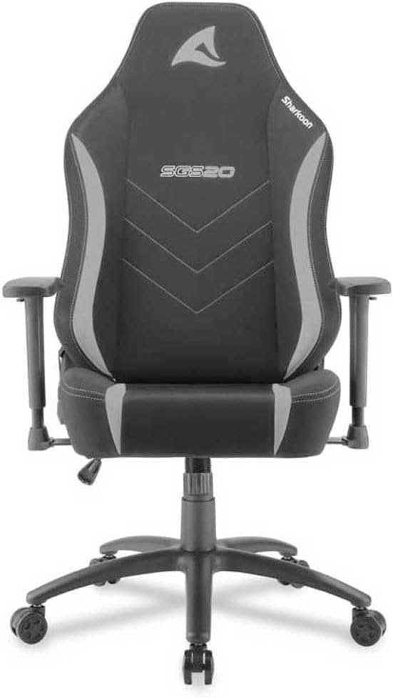 Sharkoon Silla SGS20 Fabric Negro/GRIS Gaming Stuhl, Legierter Stahl, Schwarz/Grau, Normal