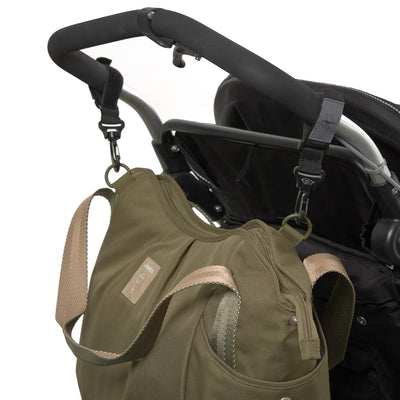 LÄSSIG Baby Wickeltasche Zwillinge Zwillingswickeltasche Babytasche Kliniktasche Wickelrucksack inkl