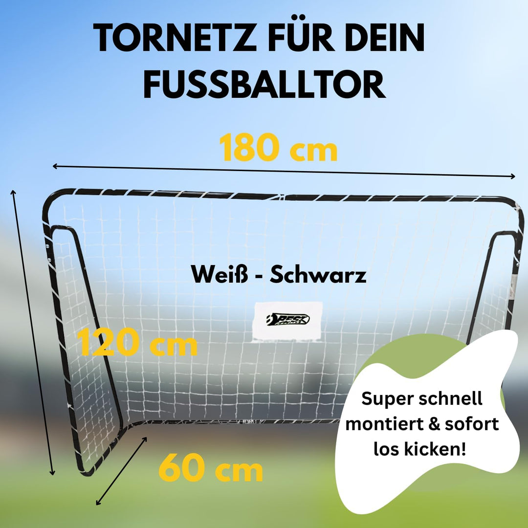 Best Sporting Tornetz für Fussballtor I Tornetz mit Best Sporting Logo I Passend für Tore mit den Ab