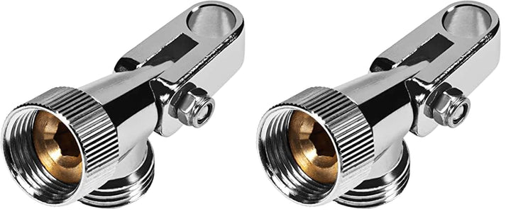 Cornat Brausegelenkstück Zinkdruckguss - chromfarbig - 2 Dichtungen - Anschluss für Handbrause 1/2"