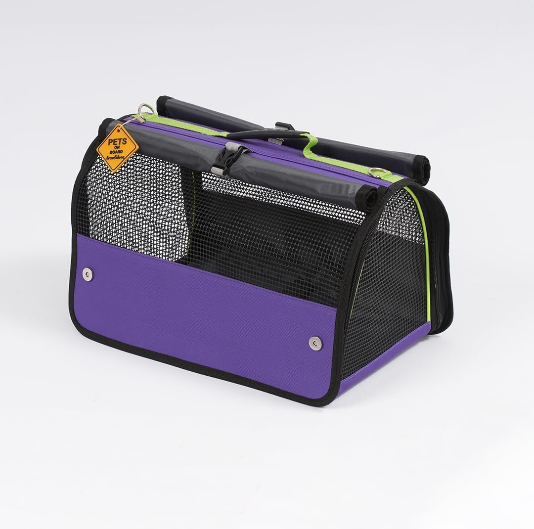 BRAVE PAWS Perdeli Flybag Transporttasche für Katzen und Hunde – Reissfestes Netz, Flugtauglich, Was
