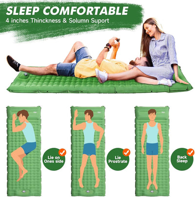 HiiPeak Isomatte Selbstaufblasend Ultraleicht für Outdoor Camping, luftmatratze selbstaufblasend kle