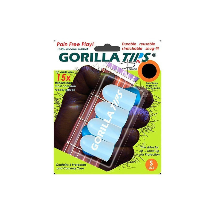 Gorilla Tips Fingertip Protectors Clear Size Small, S