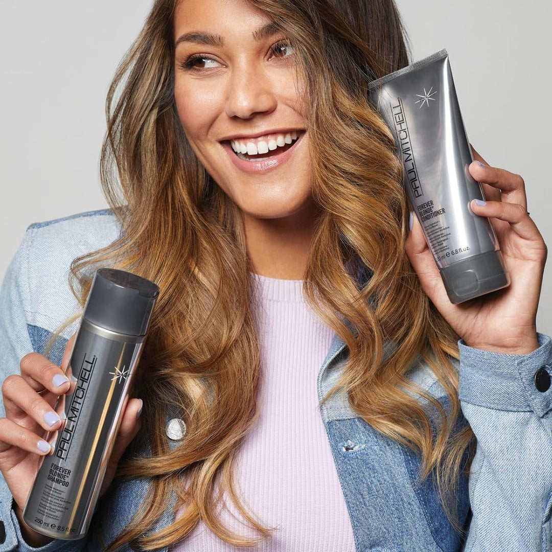Paul Mitchell Forever Blonde Shampoo - Shampoo für blondes Haar ohne Sulfate, Hair-Care für aufgehel