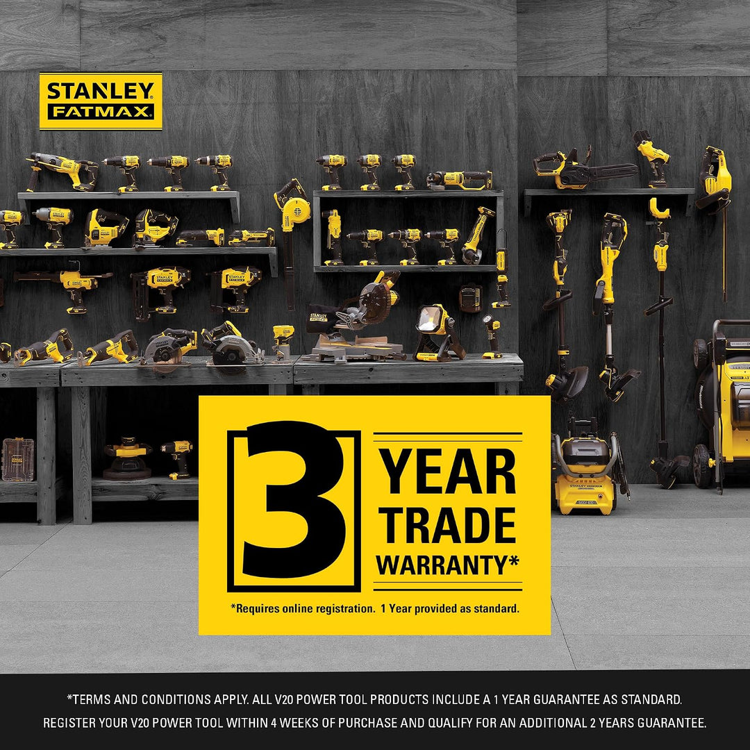 Stanley FatMax Akku-Arbeitslampe SFMCL020B (kompakt, robust und leicht, mit vertikal schwenkbarem Ko